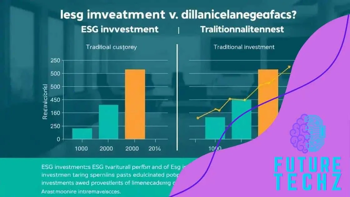 O desempenho dos investimentos ESG em comparação com os tradicionais