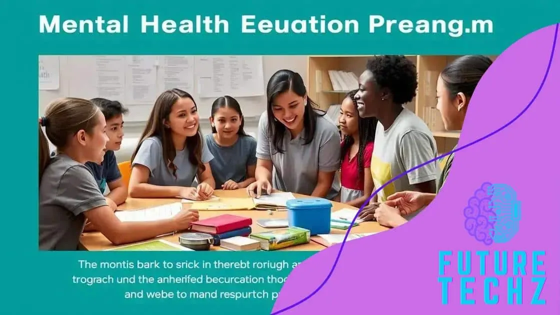 Programas eficazes para educação em saúde mental